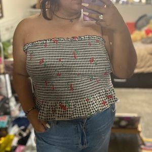 Cherry Strapless Shirt